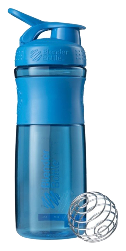 

Бутылка спортивная-шейкер BlenderBottle SportMixer 820ml Cyan, Синий