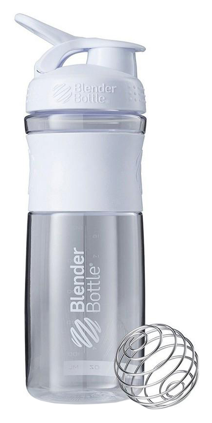 

Бутылка спортивная-шейкер BlenderBottle SportMixer 820ml White, Белый