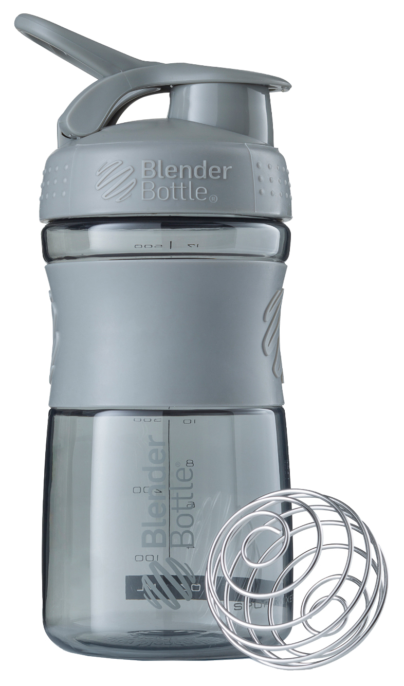 

Бутылка спортивная-шейкер BlenderBottle SportMixer 590ml Grey, Серый