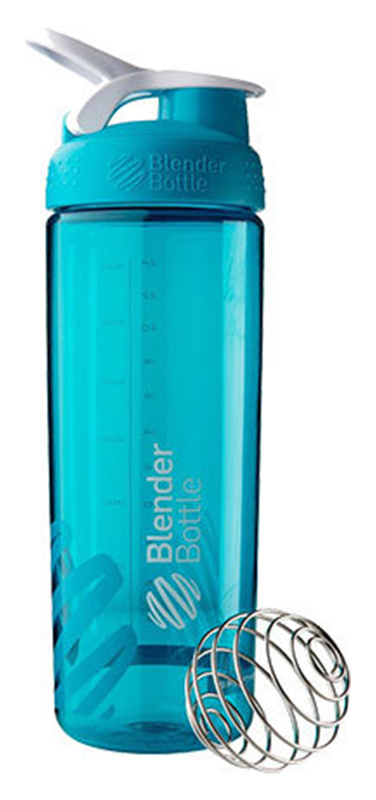 

Шейкер с шариком BlenderBottle Sleek Agua - голубой, 820ml/28oz (Sleek_Agua)