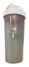 Шейкер с шариком  Shake Bottle - прозрачный-белый, 700 мл (SB 700ml Trans-White)