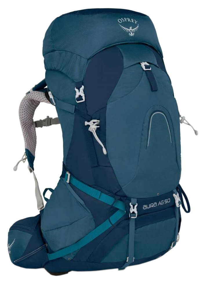 

Рюкзак туристический Osprey Aura AG 65 Challenger Blue - WM - синий, 65 л (009.1715