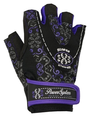 Перчатки атлетические женские Power System Classy PS-2910, черно-фиолетовый (PS_2910_Black/Purple)