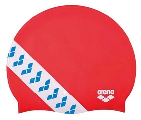 Шапочка для плавания Arena Team Stripe Cap Red 001463-477, красная (3468336074473)