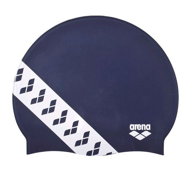 

Шапочка для плавания Arena Team Stripe Cap Navy 001463-701, голубая (3468336074985), Голубой