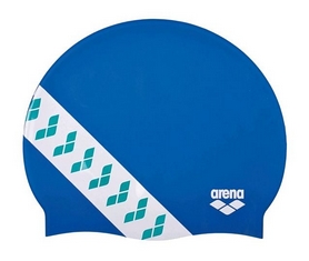 Шапочка для плавания Arena Team Stripe Cap Royal 001463-816, синяя (3468336074268)