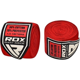 Бинт боксерский RDX Fibra Red (4,5 м, 2 шт)