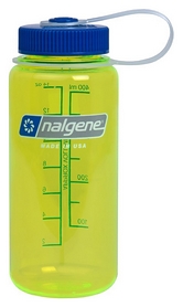 Бутылка спортивная Nalgene Wide Mouth - желтая, 500 мл ((WM) 500 ml Safety Yellow  Tritan)