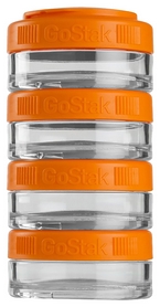 Контейнер для спортивного питания BlenderBottle GoStak 4 Pak - оранжевый, 4х40 мл (GS 4 Pak- 4 * 40mlOrange)