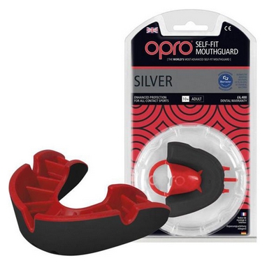 Капа Opro Silver, черная (002189001)