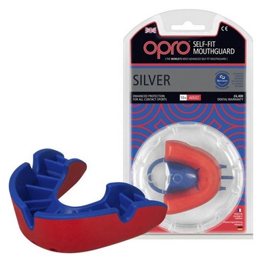 Капа Opro Silver, красная (002189005)