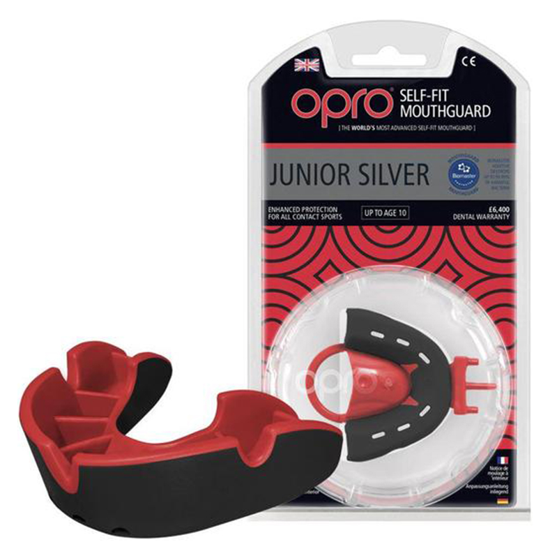 

Капа Opro Junior Silver, черная (002190001), Черный