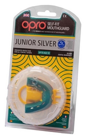 Капа Opro Junior Silver, зеленая (002190003) - Фото №4