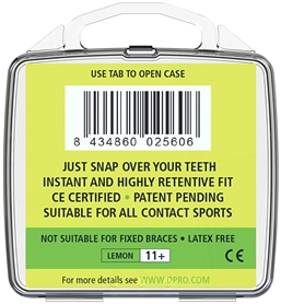 Капа Opro Snap-Fit Adult, желтая (002139007) - Фото №5