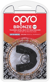Капа Opro Junior Bronze, черная (002185001) - Фото №2