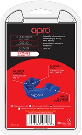 Капа Opro Junior Bronze, голубая (002185002) - Фото №3