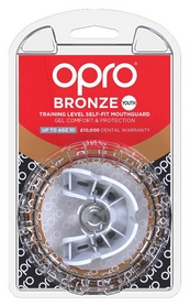 Капа Opro Junior Bronze, белая (002185006) - Фото №2