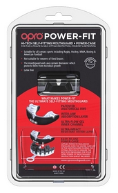 Капа Opro Power Fit Single, черно-белая (PF_Single_Black/White) - Фото №3