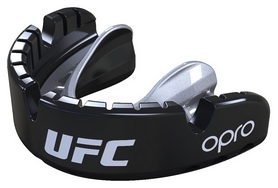 Капа Opro Gold Braces UFC Hologram, черная (UFC_Gold-Braces_Black)