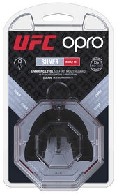 Капа Opro Silver UFC Hologram, красно-черная (002259001) - Фото №2
