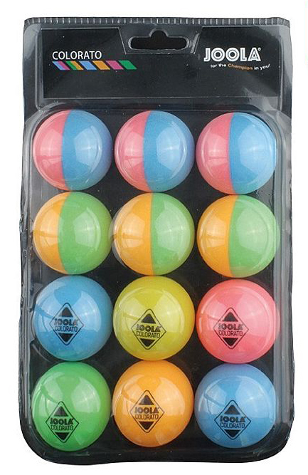 

Набор мячей для настольного тенниса Joola Ballset Colorato 42150J - 12 шт (4002560421505), Белый;оранжевый