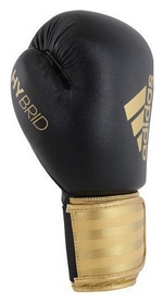 Перчатки боксерские Adidas Hybrid 100, золотые (Adi-Hyb100-BG) - Фото №3