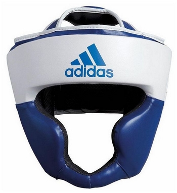 Шлем боксерский Adidas Response, бело-синий (Adi-Res-WBL)