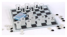 Набор настольных игр 3 в 1 (шахматы, шашки, карты) Duke, 35х35 см (CDJ03-3) - Фото №3