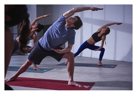 Коврик для йоги (йога-мат) Adidas - красный, 4 мм (ADYG-10400RD) - Фото №4