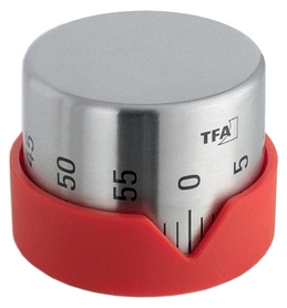 Таймер механический TFA "Dot", красный (38102705)