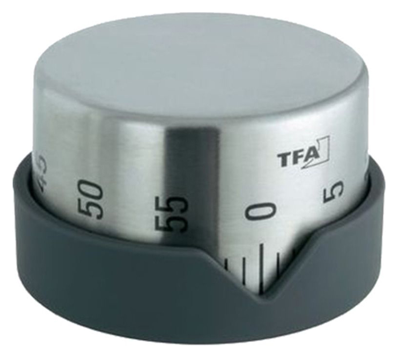 

Таймер механический TFA "Dot", черный (38102710, Серый