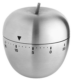 Таймер механічний TFA "Яблуко", сірий (38103054)