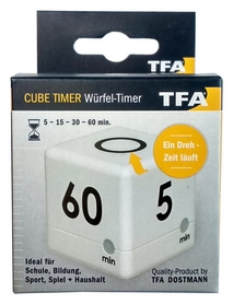 Таймер-куб цифровой TFA "Cube-Timer", 5–15–30–60 минут (38203202) - Фото №4