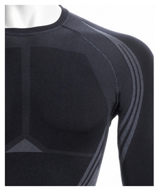 Термофутболка мужская Accapi Propulsive Long Sleeve Shirt Man 999, черная (EA707-999) - Фото №4