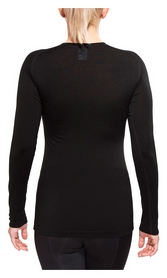 Термофутболка женская Aclima LightWool Shirt Crew Neck Woman, черная (AC121101001) - Фото №5