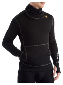 Худи мужское Aclima WarmWool Hood Sweater Man, черное (AC1459002001) - Фото №2