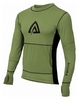 Худи мужское Aclima WarmWool Hood Sweater Man, зелено-черное (AC145902022)