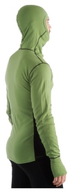 Худи мужское Aclima WarmWool Hood Sweater Man, зелено-черное (AC145902022) - Фото №3