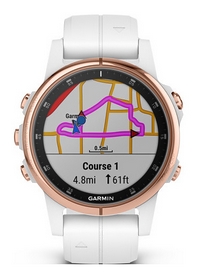 Смарт-часы Garmin Fenix 5S Plus Sapphire, белые (010-01987-07) - Фото №2