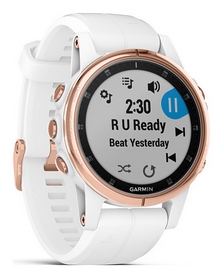 Смарт-часы Garmin Fenix 5S Plus Sapphire, белые (010-01987-07) - Фото №3
