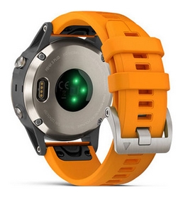 Смарт-часы Garmin Fenix 5 Plus, серо-оранжевые (010-01988-05) - Фото №4