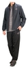 Костюм спортивный Lotto Devin V Suit Cuff Db S8727 FW-17, серый (S8727) - Фото №2
