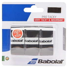 Намотка для теннисной ракетки Babolat Pro Tacky X3 653039/105 - черная, 3 шт (3324921491790)