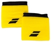 Повязка на кисть (напульсник) Babolat Logo Wristband 5US18261/7001, желто-черная (3324921604459)