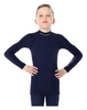 Комплект термобілизни дитячий Brubeck Active Wool (LS13680-LE12120 navy blue)