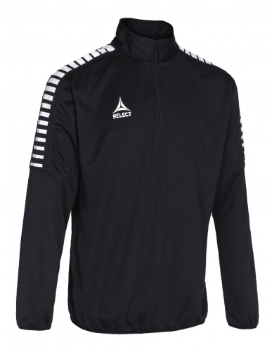 

Кофта тренировочная Select Argentina training sweat 1/2 ZIP - черная 622710 (010, Черный