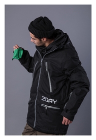 Куртка для сноубординга 2day Freeride 3in1 Jacket, черная (10021) - Фото №3