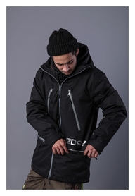 Куртка для сноубординга 2day Freeride 3in1 Jacket, черная (10021) - Фото №7