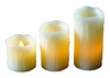 Комплект з 3-х свічок декоративних Mica Decorations, кремово-жовтий (8712799937901)