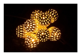 Гирлянда Luca Lighting «Серебристые шарики», 1,35 м (8712799938502) - Фото №2